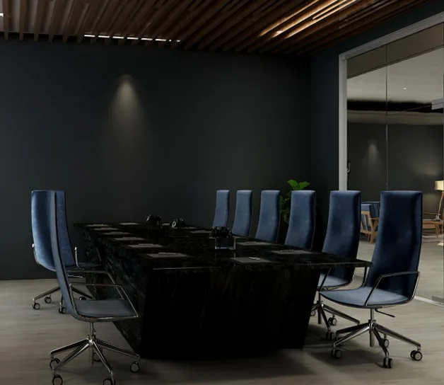Office interior furniture in use